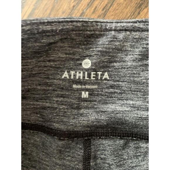 ATHLETA Chaturanga Tight Leggings Black Heather BLHE WOMENS SZ M - Picture 4 of 6